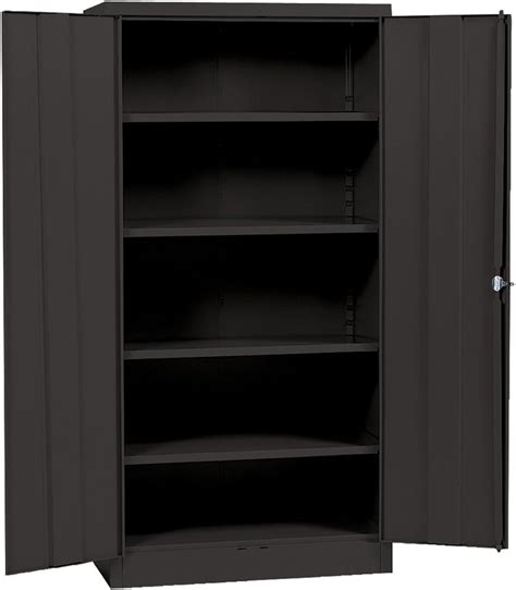 Amazon.com: Sandusky Lee Black Steel SnapIt Storage Cabinet 